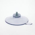 Ventosa Ø 50 mm, trasparente, con linguetta di rilascio - Filettatura M4 x 6 mm di lunghezza