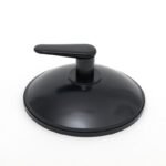 Ventosa Ø 62 mm K60H – nera con cappuccio montato e gancio, nero