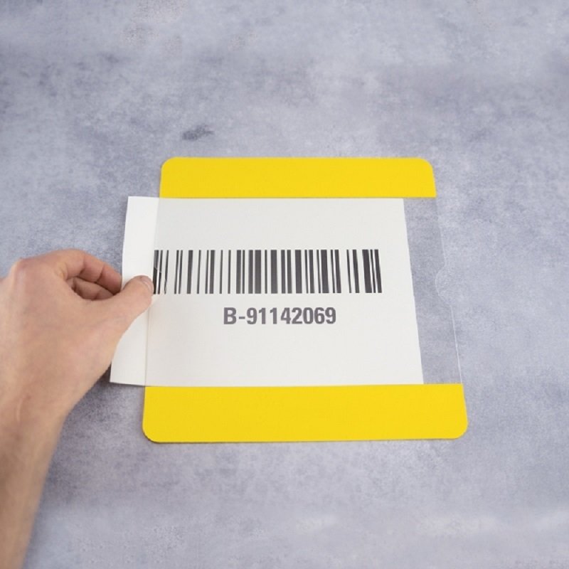 Tasca per etichettatura A5 aperto, 216x231 mm - immagine 3