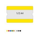 Tasca per etichette 1/2 A4 aperta, 303x187 mm