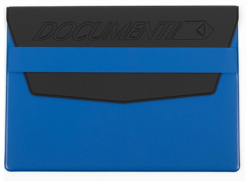 Porta documenti bicolore Tam con fascetta e punzonatura standard - immagine 3