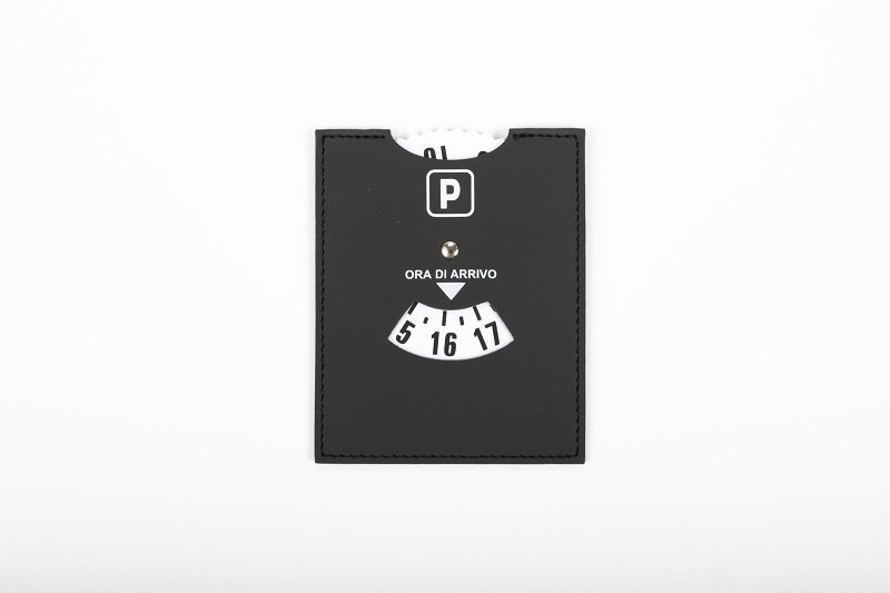 Disco orario rettangolare cucito Finto Cuoio con stampa standard* - immagine 2