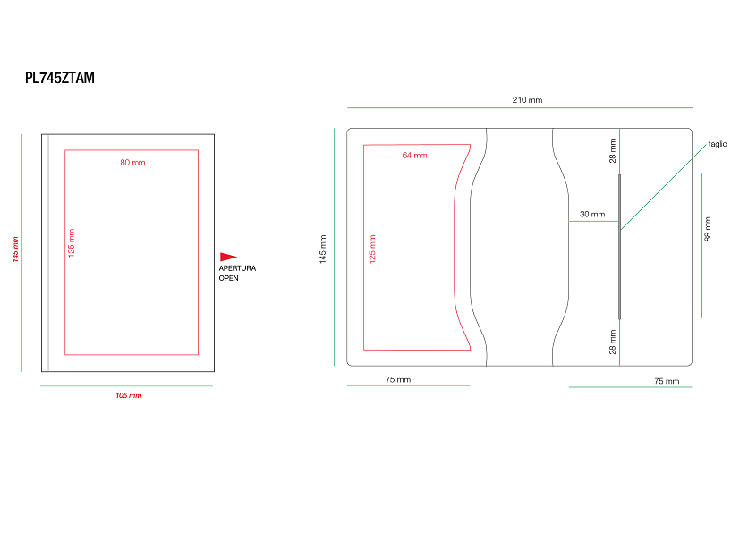 Porta libretto termosaldato in TAM misura francese - immagine 2
