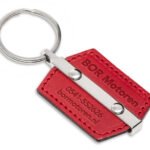 Portachiavi con stampa a fuoco o incisione laser