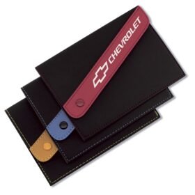 Portadocumenti Cucito Con Fascia Obliqua E Bottone**