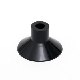 Ventosa Ø 38 mm, nera – con foro Ø 7,5 mm profondo 12 mm