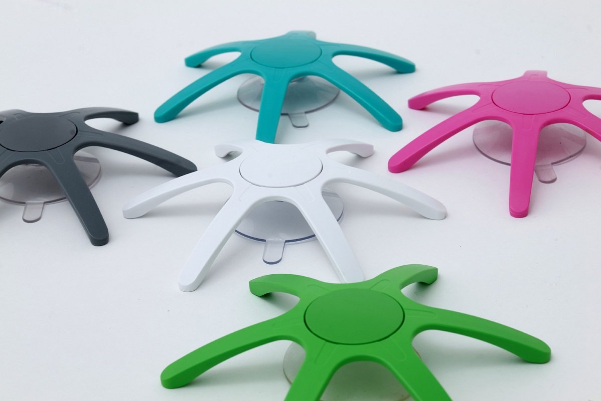 Ventosa Ø 50 mm, trasparente – con clip promemoria da 137 mm, bianca* - immagine 2