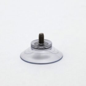 Ventosa Ø 30 mm, trasparente – filettatura M4 x 6 mm di lunghezza / acciaio inox VA2*