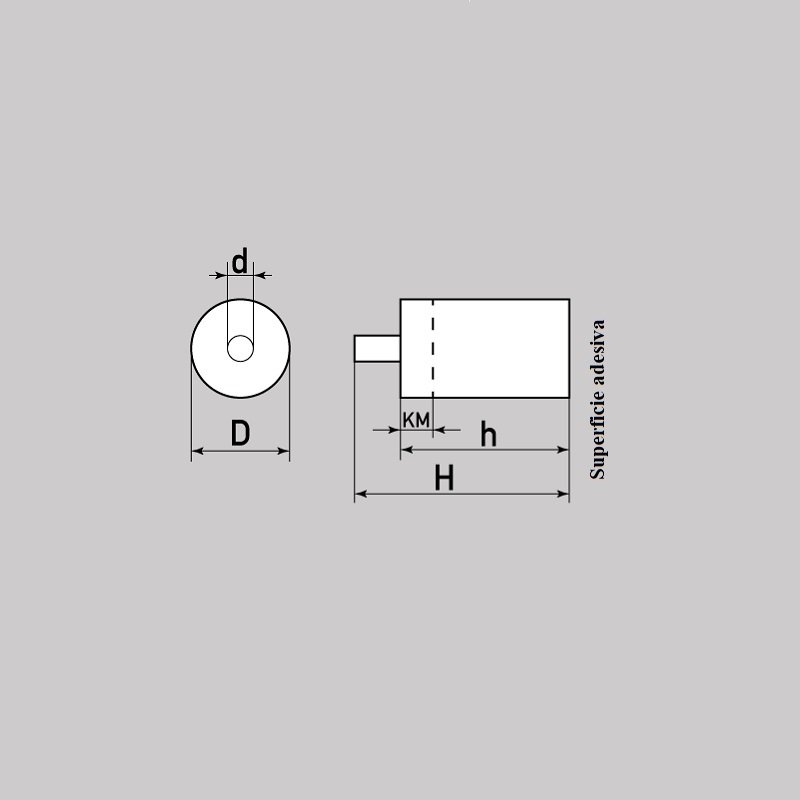 Design cilindrico con codolo liscio - immagine 2