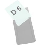 Tasca magnetica A6 Verticale