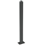 Palo da fissare con tasselli, con base di supporto 100 x 150 mm