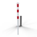 Pali di barriera Tubo in acciaio Ø 60 x 2,5 mm Removibile Senza meccanismo di bloccaggio