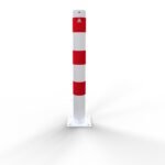 Pali di barriera Tubo in acciaio Ø 102 x 2,9 mm Fisso, da fissare con tasselli