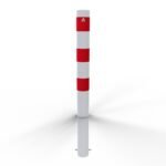 Pali di barriera Tubo in acciaio Ø 108 x 2,9 mm Fisso, da annegare nel calcestruzzo