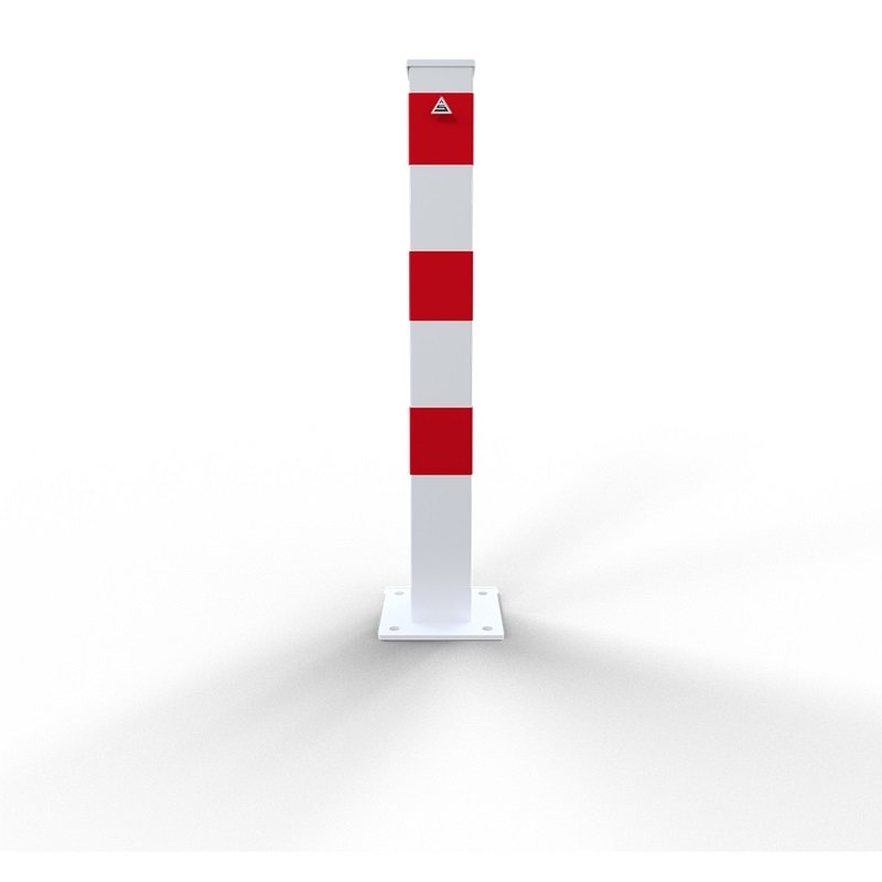 Posti barriera Tubo in acciaio 100 x 100 x 3 mm Fisso, da fissare con tasselli