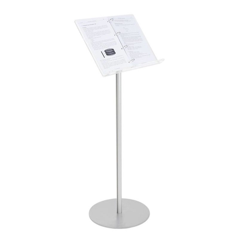 Espositore Leggio A3 con anelli e montante in Alluminio