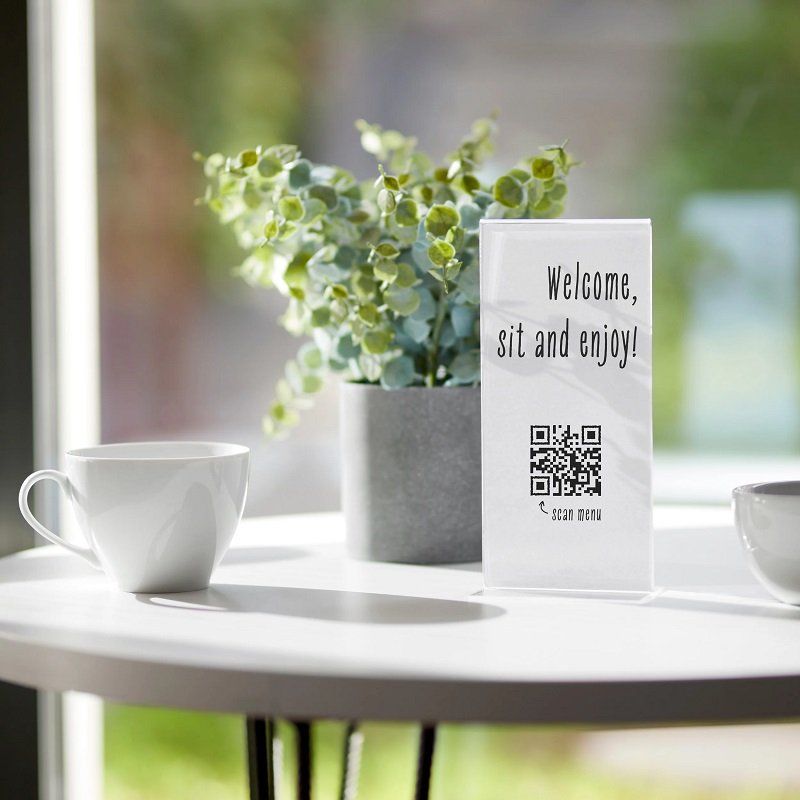 Portabrochure bifacciale