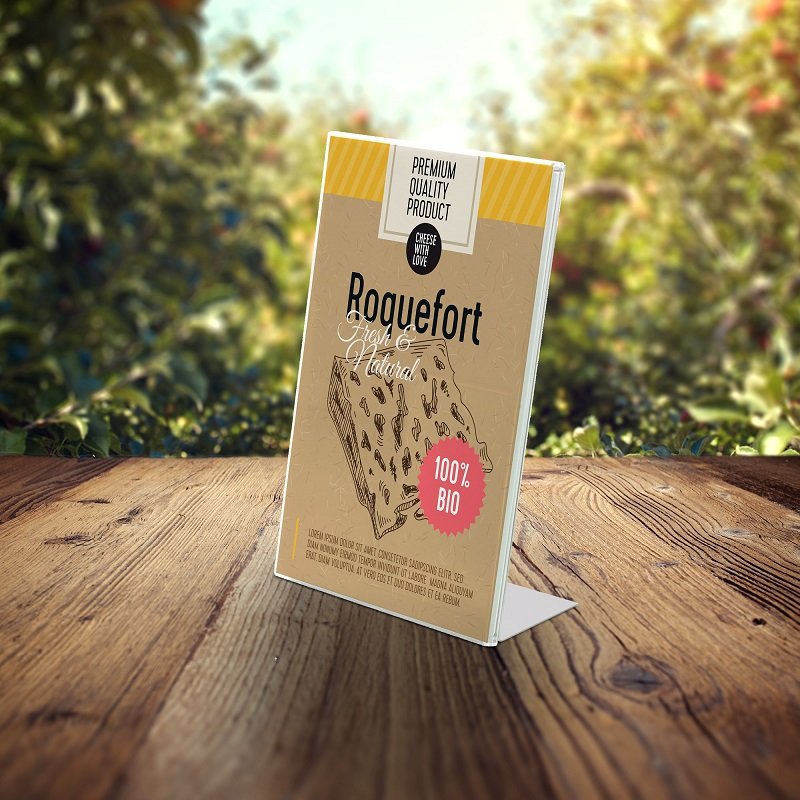 Espositore da banco verticale A4