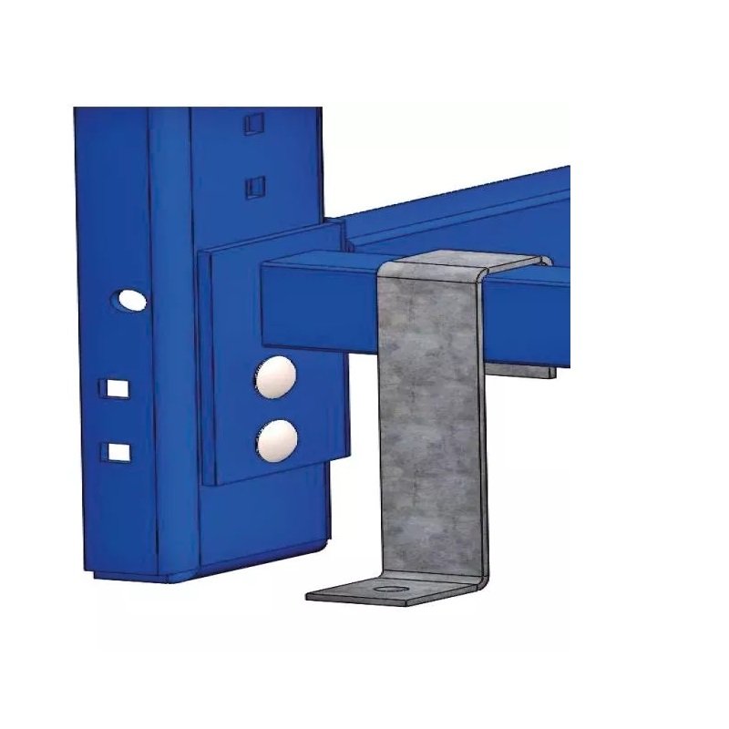 Staffa di fissaggio per ripiani estraibili