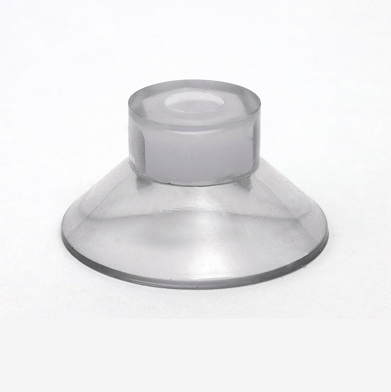 Ventosa Ø 45 mm trasparente – con dado M10 stampato a iniezione