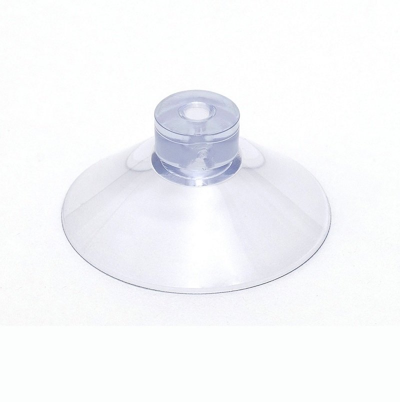 Ventosa Ø 38 mm, trasparente – con foro Ø 3,1 mm profondo 7,5 mm