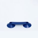 Ventosa Ø 40 mm, blu – con linguetta di collegamento / Lunghezza 77 mm