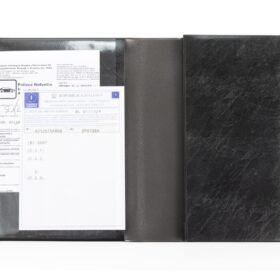 Porta documenti 2 ante Maxi Mexico con tasca soffietto e tasca trasparente**