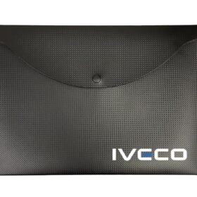 Busta A4 Carbonio con pattella e bottone**