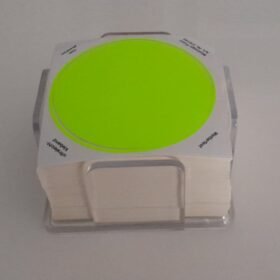 Adesivi Tondi con Contenitore plexiglass